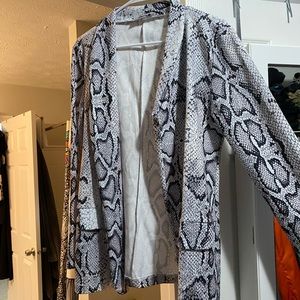 Snakeskin Blazer